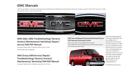 Desktop Screenshot of gmcmanuals.info