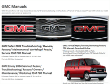 Tablet Screenshot of gmcmanuals.info